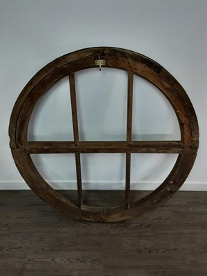 Lot 527 - A CIRCULAR WINDOW FRAME