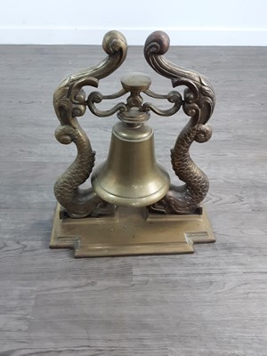 Lot 523 - A BRASS MARITIME BELL