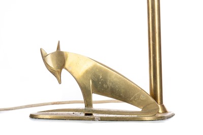 Lot 305 - A BRASS TABLE LAMP IN THE MANNER OF KARL HAGENAUER