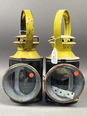 Lot 451 - A PAIR OF LMS RAILWAY LANTERNS