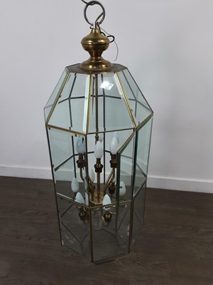 Lot 785 - A LARGE HALL LANTERN LIGHT FITTING