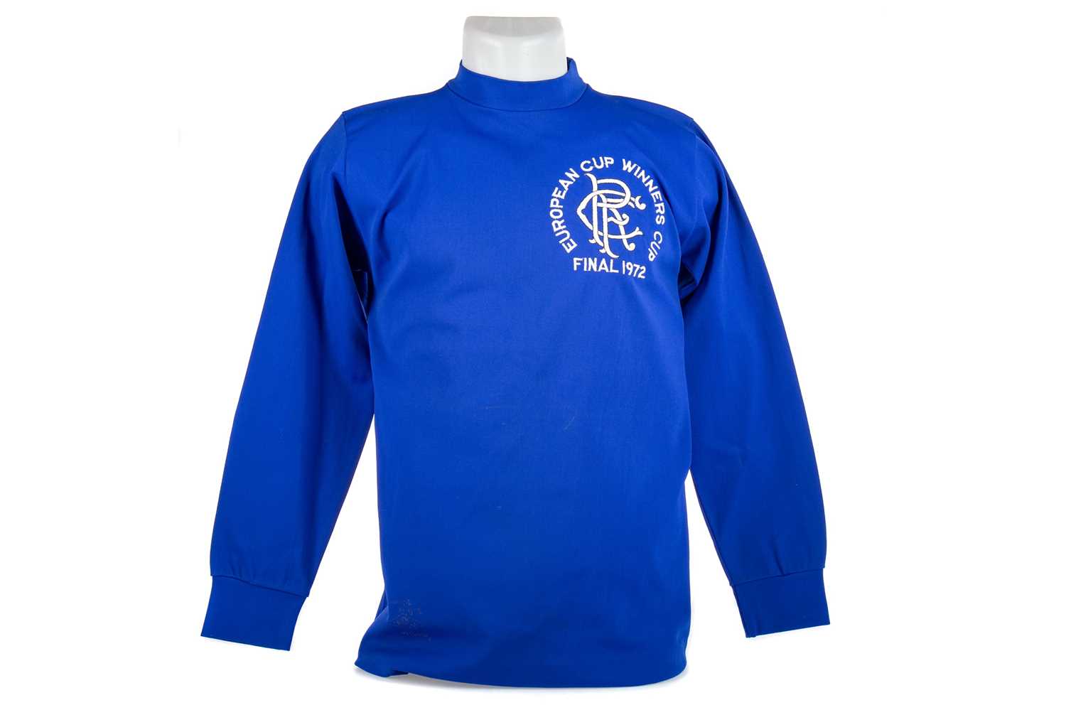 Lot 1530 - THE MOST IMPORTANT RANGERS FC SHIRT TO COME TO AUCTION - ALFIE CONN'S EUROPEAN CUP WINNERS CUP SHIRT