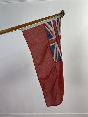 Lot 107 - AN EARLY-MID 20TH CENTURY BRITISH NAVAL ENSIGN