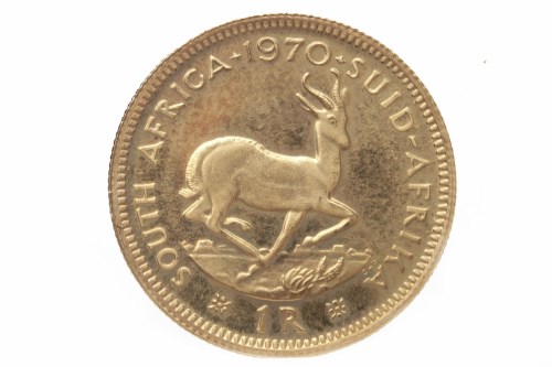 Lot 503 - GOLD ONE RAND COIN DATED 1970