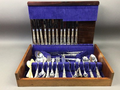 Lot 64 - A SUITE OF SILVER PLATED CUTLERY