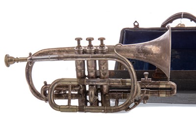 Lot 643 - A BESSON OF LONDON SILVER PLATED CORNET
