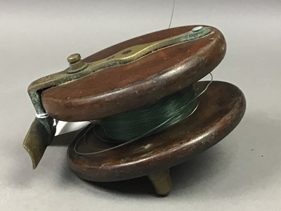 Lot 31 - A SOWERBUTTS & SON FISHIN REEL, ALONG WITH FIVE OTHERS