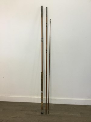 Lot 28 - THREE FISHING RODS