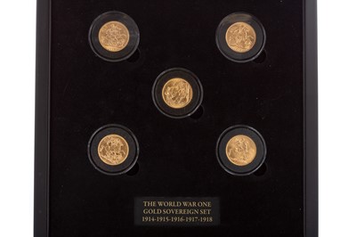 Lot 23 - THE WORLD WAR I GOLD SOVEREIGN SET