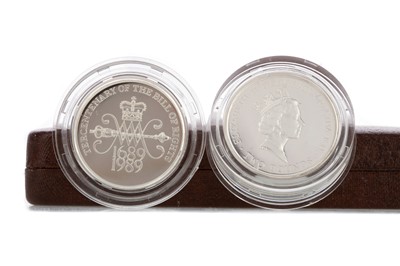 Lot 27 - THE 1989 SILVER PIEDFORT TWO COIN SET