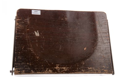Lot 1533 - A WOODEN SEAT FROM THE OLD HAMPDEN PARK