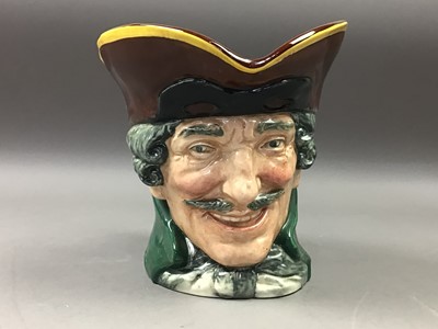 Lot 245A - A ROYAL DOULTON CHARACTER JUG AND OTHER JUGS