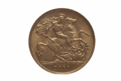 Lot 523 - GOLD HALF SOVEREIGN DATED 1911