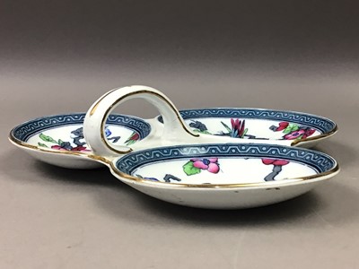 Lot 240A - A LOSOL WARE TREFOIL NUT DISH AND OTHER CERAMICS