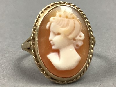 Lot 235A - A SUITE OF CAMEO JEWELLERY