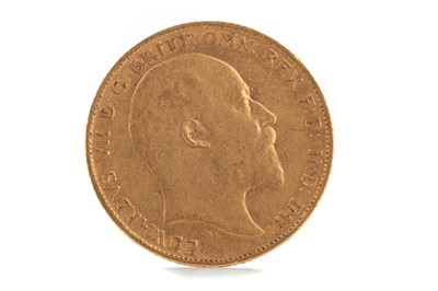 Lot 46 - AN EDWARD VII GOLD HALF SOVEREIGN DATED 1902