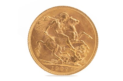 Lot 58 - AN EDWARD VII GOLD SOVEREIGN DATED 1907