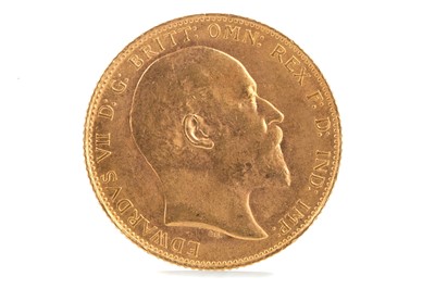 Lot 59 - AN EDWARD VII GOLD SOVEREIGN DATED 1907