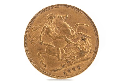 Lot 62 - AN EDWARD VII GOLD SOVEREIGN DATED 1909