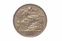 Lot 538 - GOLD HALF SOVEREIGN DATED 1902