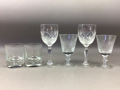 Lot 162 - A PAIR OF DARTINGTON CRYSTAL GLASSES AND OTHERS