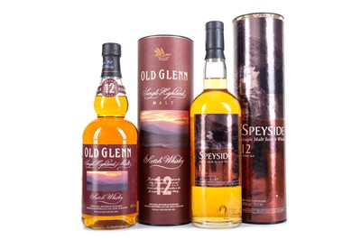 Lot 38 - OLD GLENN 12 YEAR OLD AND SPEYSIDE 12 YEAR OLD