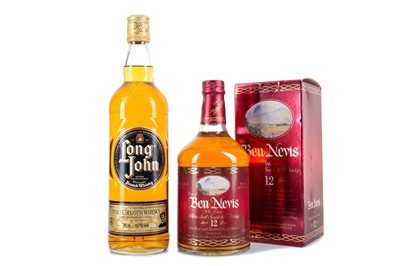 Lot 51 - LONG JOHN 75CL AND DEW OF BEN NEVIS 12 YEAR OLD