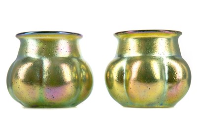 Lot 311 - A PAIR OF LOETZ 'GOLDIRIS' IRIDESCENT GLASS VASES