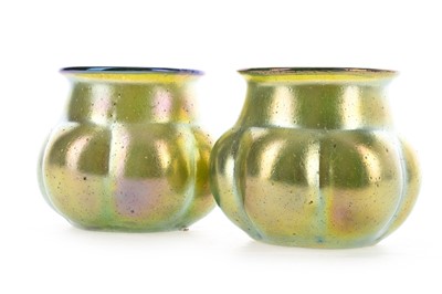 Lot 311 - A PAIR OF LOETZ 'GOLDIRIS' IRIDESCENT GLASS VASES