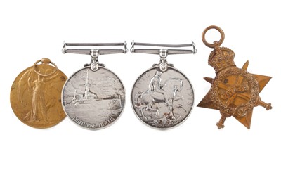 Lot 119 - A GROUP OF FOUR WWI SERVICE MEDALS