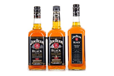 Lot 68 - 3 BOTTLES OF JIM BEAM BLACK