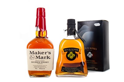 Lot 92 - FOUR ROSES SINGLE BARREL AND MAKER'S MARK