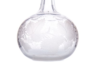 Lot 813 - A VICTORIAN SILVER-MOUNTED CUT-GLASS DECANTER