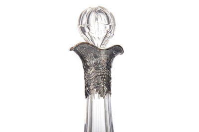 Lot 813 - A VICTORIAN SILVER-MOUNTED CUT-GLASS DECANTER