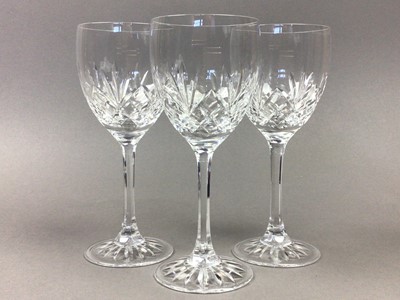 Lot 265A - THREE PAIRS OF EDINBURGH CRYSTAL WINE GLASSES AND OTHER CRYSTAL