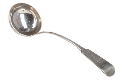 Lot 64 - A VICTORIAN SILVER SOUP LADLE