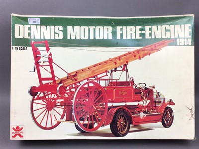 Lot 212 - A DENNIS MOTOR FIRE ENGINE AND OTHER TOYS