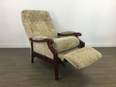 Lot 197 - A PAIR OF CINTIQUE UPHOLSTERED RECLINING ARMCHAIRS