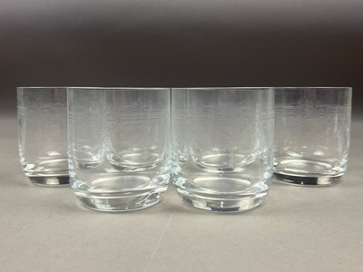 Lot 200 - A SET OF SIX GLENEAGLES CRYSTAL WINE GLASSES AND OTHER CRYSTAL