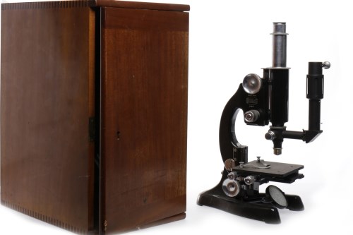 Lot 1073 - MONOCULAR MICROSCOPE BY BECK & SONS model 3228,...