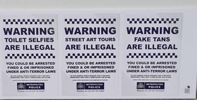 Lot 226 - SET OF THREE WARNING POSTERS, DR.D
