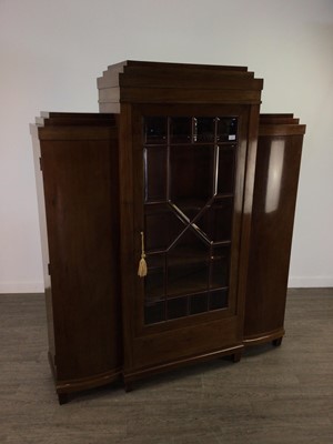 Lot 526 - A DANISH MAHOGANY BREAKFRONT BOOKCASE