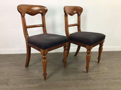 Lot 837 - A SET OF EIGHT VICTORIAN MAHOGANY DINING CHAIRS