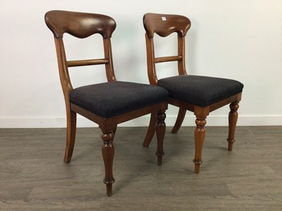 Lot 837 - A SET OF EIGHT VICTORIAN MAHOGANY DINING CHAIRS