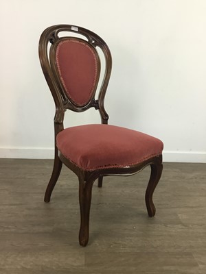 Lot 219 - A MAHOGANY HOOP BACK SINGLE CHAIR AND ANOTHER