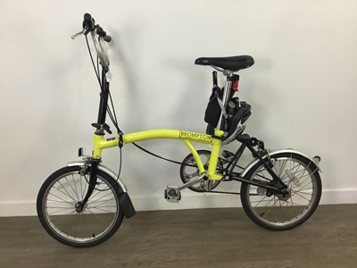 Lot 316 - A BROMPTON FOLDING BICYCLE