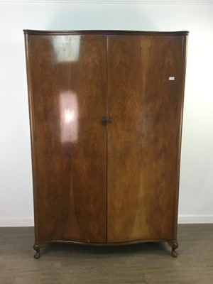 Lot 311 - A WALNUT BEDROOM SUITE