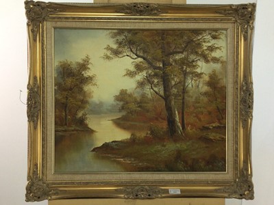 Lot 312 - A RURAL SCENE IN GILT FRAME