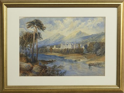 Lot 389 - CASTLE IN THE VALLEY, A WATERCOLOUR