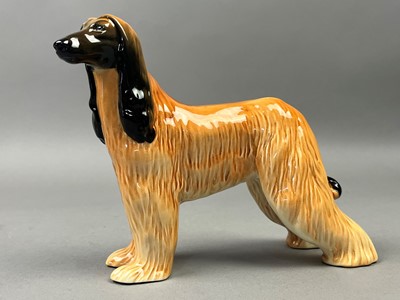 Lot 355 - A BESWICK HAJUBAH OF DAVLEN AFGHAN HOUND AND OTHER FIGURES